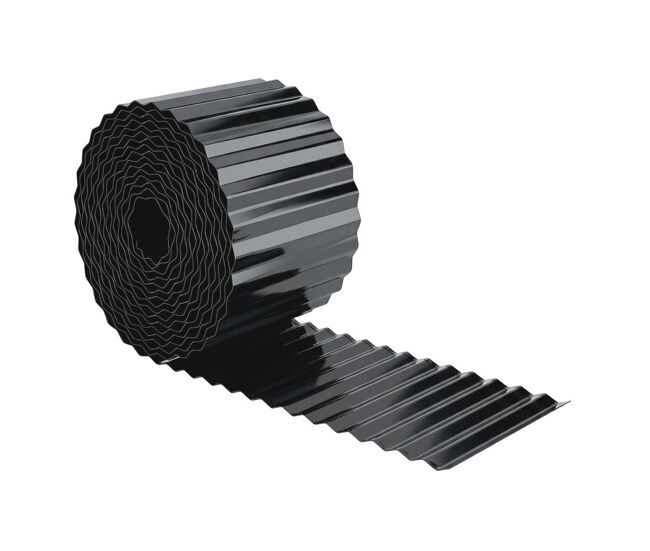 Outsunny cerca de jardim metálica, 650x20 cm, cerca de jardim exterior em aço galvanizado ondulado resistente, fácil de instalar, para horta, pátio,
