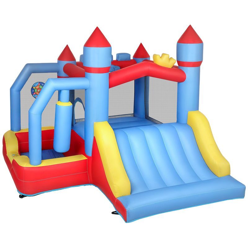 Castelo Insuflável Crianças Tecido Oxford, Poliéster AIYAPLAY