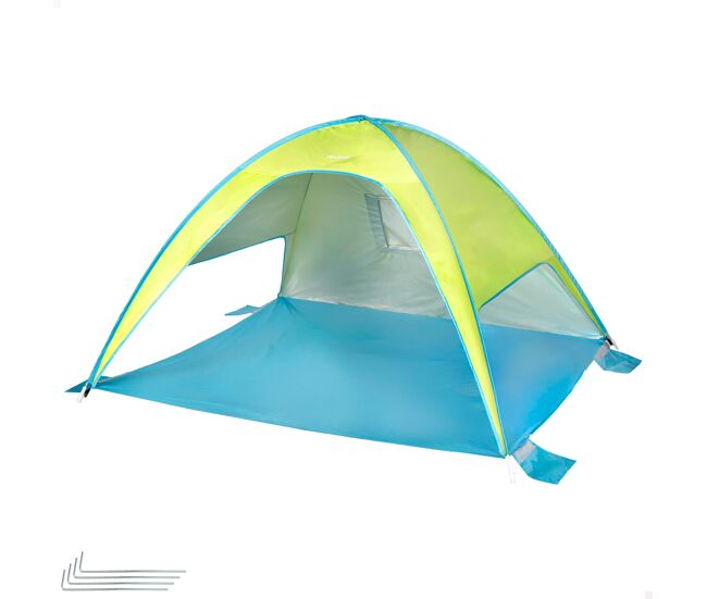 Aktive tenda de praia dobrável, verde e bleu, 175x150x105 cm