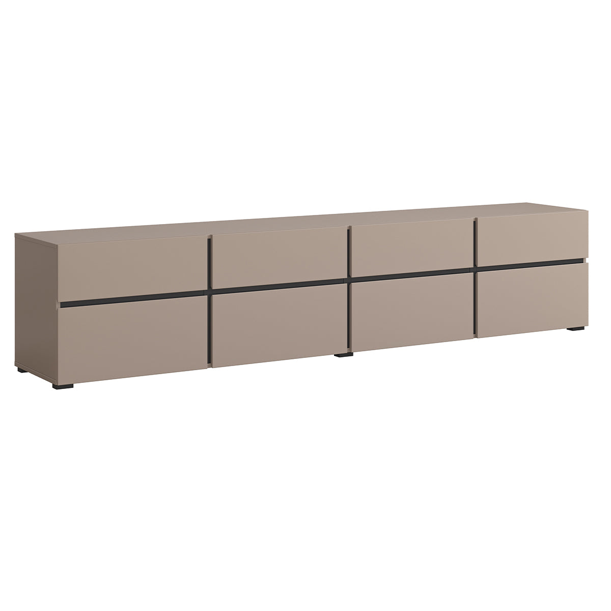 Suporte para tv 4 portas 225 cm lilia bege