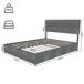 Cama box com baú Cama box com baú Cinza