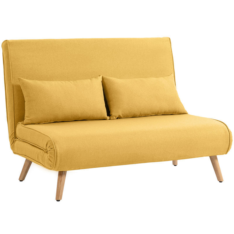 Sofá-Cama Linho HOMCOM, casa - sófas