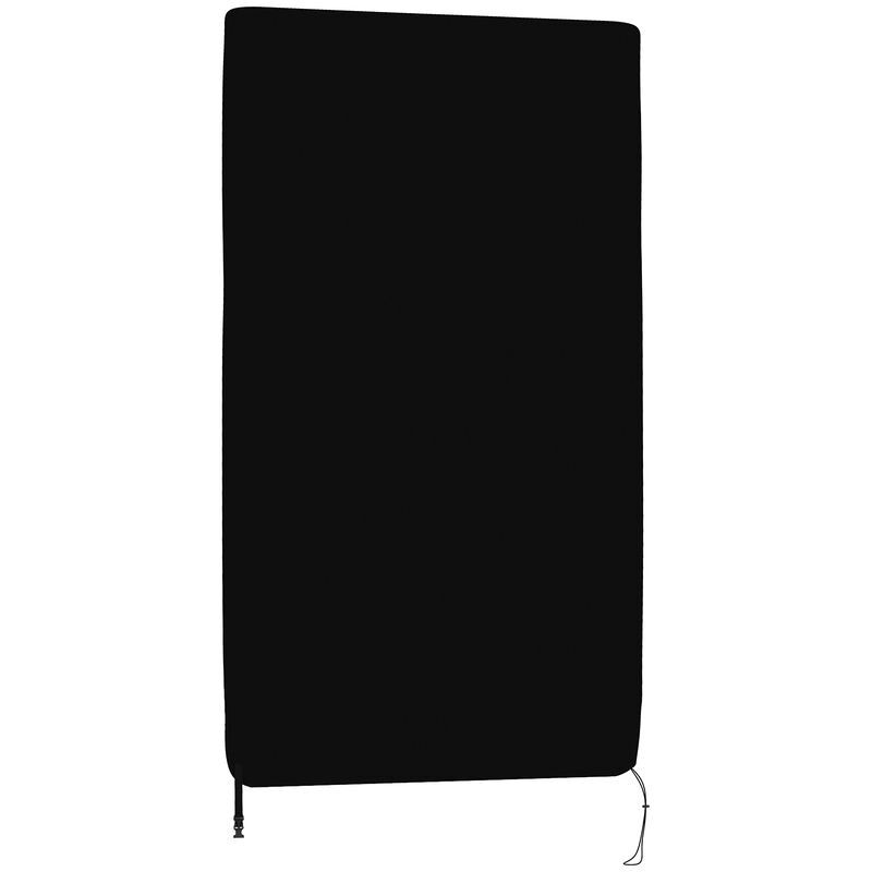 Sportnow capa para mesa de ping pong com fecho, anti-uv e impermeável para interior e exterior, 275x153x5 cm, preto