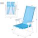 Aktive Beach Mochila dobrável para cadeira de praia com bolso Aktive Beach Mochila dobrável para cadeira de praia com bolso Azul