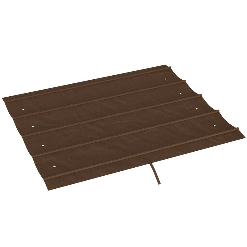 Outsunny telhado de pérgola 3x2,5 m telhado de reposição retrátil para estrutura de pérgola de 3x2 m, uv30+ tecido apenas para pérgola com 8 orifícios