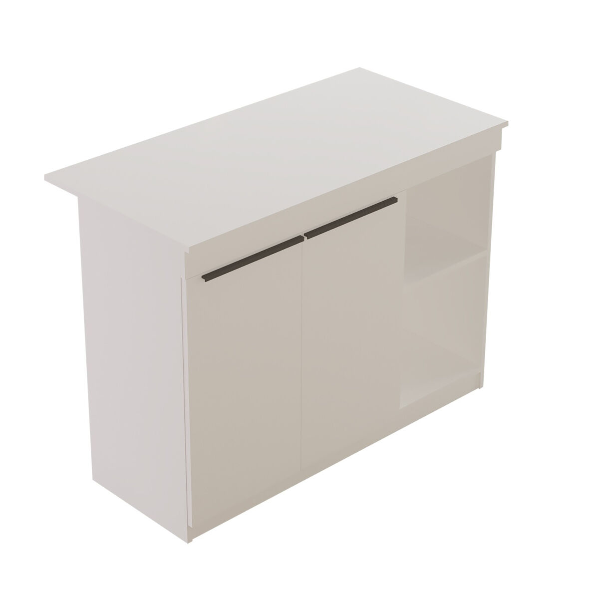 Mesa de cozinha em madeira "orlando" - 120 x 60 x 88 cm - blanc