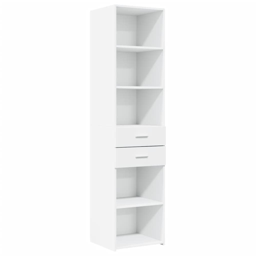 Armário alto - bufete - móvei de apoio 45x42,5x185 cm derivados de madeira branco pt3155