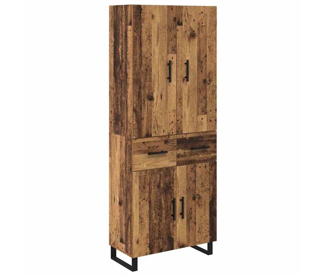 Aparador - bufete - móvel de apoio com gaveta 2 pcs madeira antiga 69,5 x 34 x 180 cm pt142