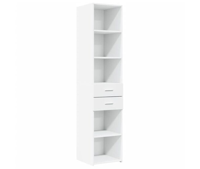 Armário alto - bufete - móvei de apoio 40x42,5x185 cm derivados de madeira branco pt3150