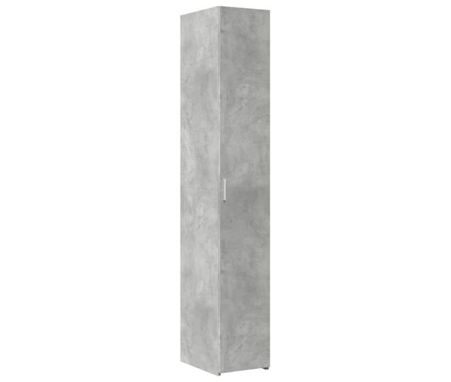 Armário alto - bufete - móvei de apoio 30x42,5x185 cm derivados de madeira cinza cimento pt3283