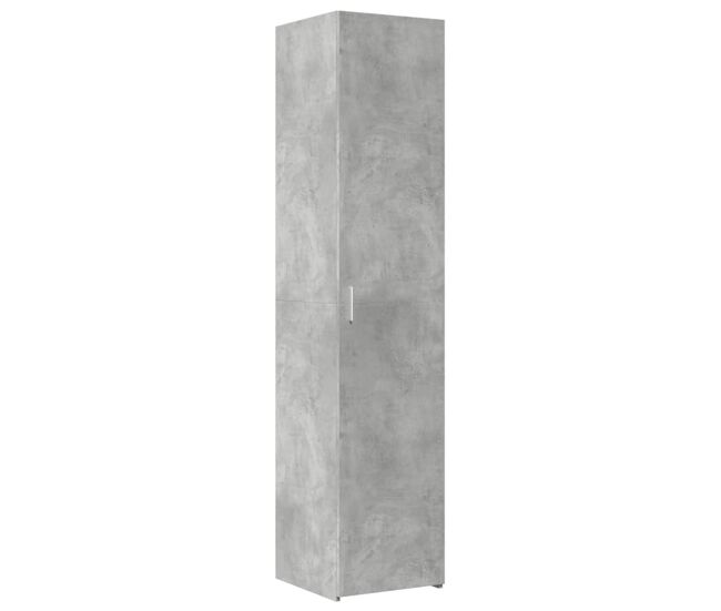 Armário alto - bufete - móvei de apoio 40x42,5x185 cm derivados de madeira cinza cimento pt3295