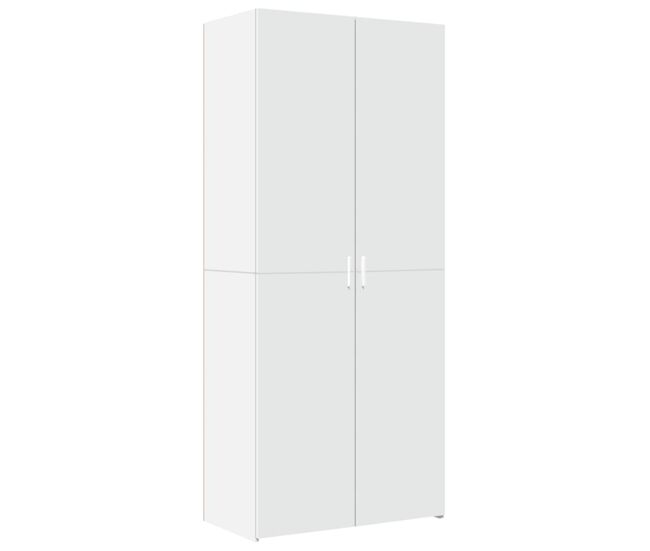 Armário alto - bufete - móvel de apoio 80x42,5x185 cm deriv. de madeira branco pt1240