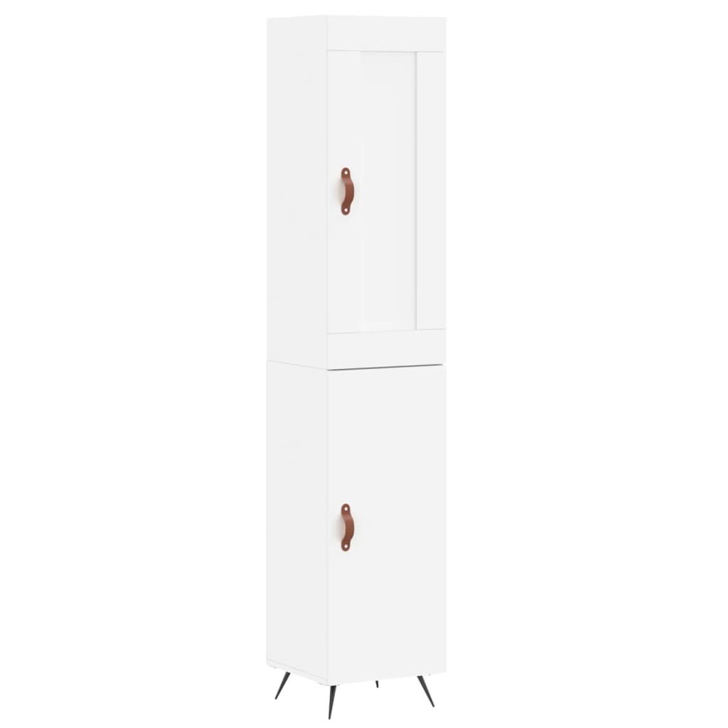 Armário alto - bufete - móvel de apoio 34,5x34x180 cm madeira processada branco pt593