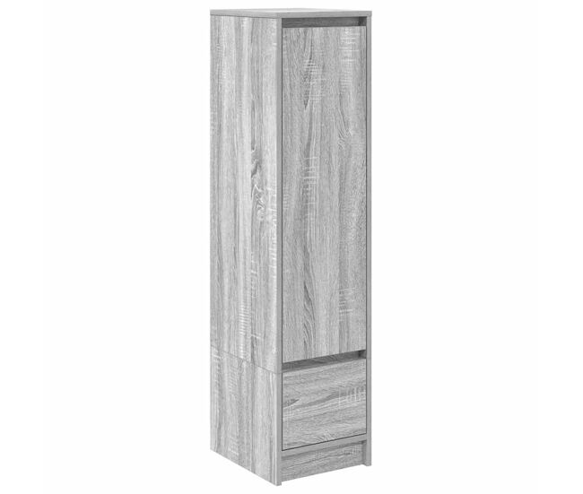 Armário alto - bufete - móvel de apoio 29,5x34x119,5cm derivados de madeira sonoma cinza pt1628