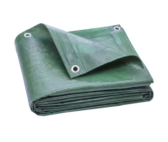 Outsunny lona impermeável exterior 6x8 m toldo pe resistente a rasgões 90 g/m² proteção uv com ilhós reforçados para lenha móveis de jardim veículos