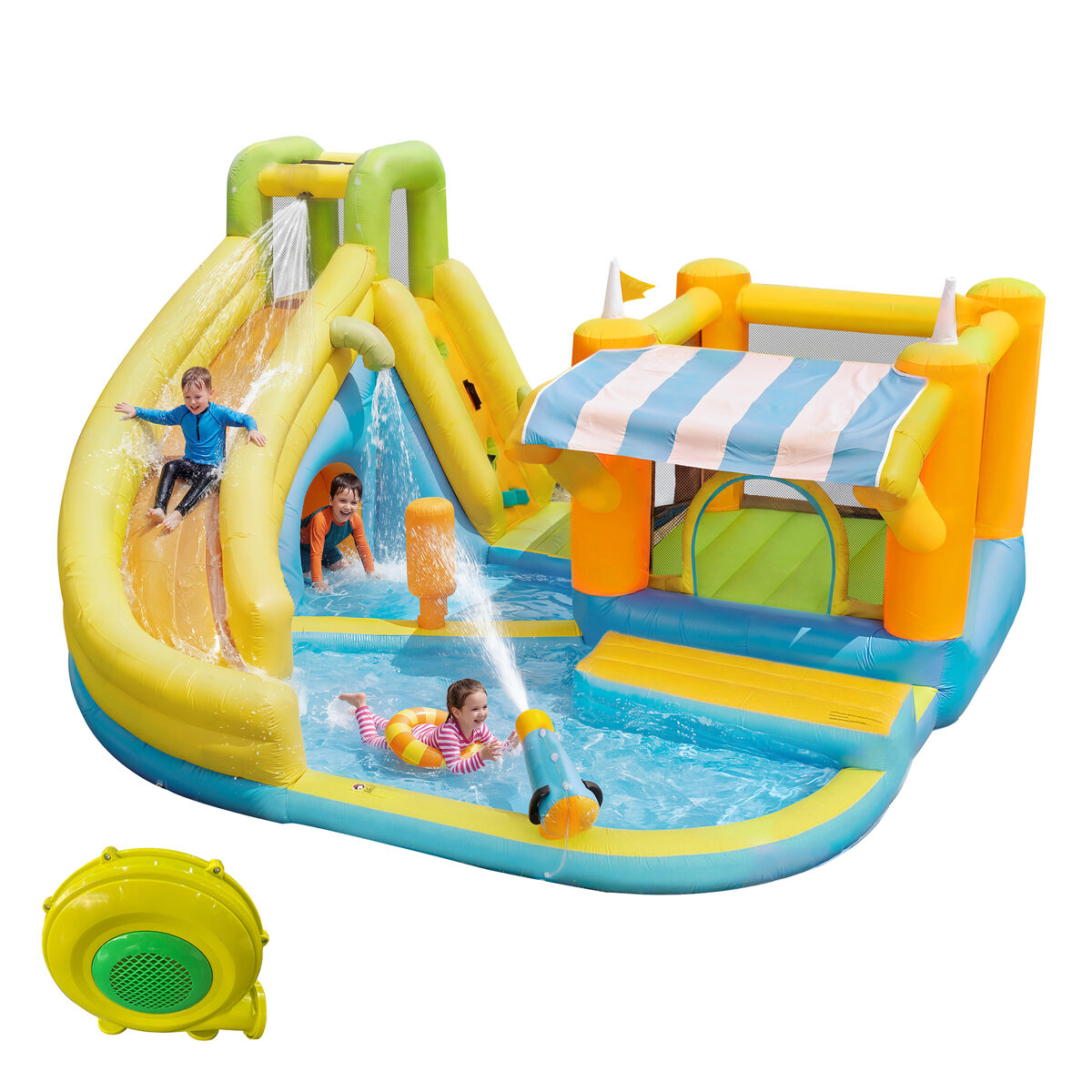 Castelo insuflável de tecido oxford