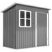 Abrigo de Jardim Aço Galvanizado Outsunny Abrigo de Jardim Aço Galvanizado Outsunny Cinza