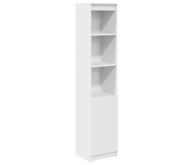 Armário alto - bufete - móvel de apoio 37,5x35x180 cm derivados de madeira branco pt326