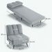 Sofá-Cama Individual Veludo, Metal HOMCOM, casa - sófas Sofá-Cama Individual Veludo, Metal HOMCOM, casa - sófas Cinza