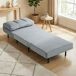 Sofá-Cama Individual Veludo, Metal HOMCOM, casa - sófas Sofá-Cama Individual Veludo, Metal HOMCOM, casa - sófas Cinza