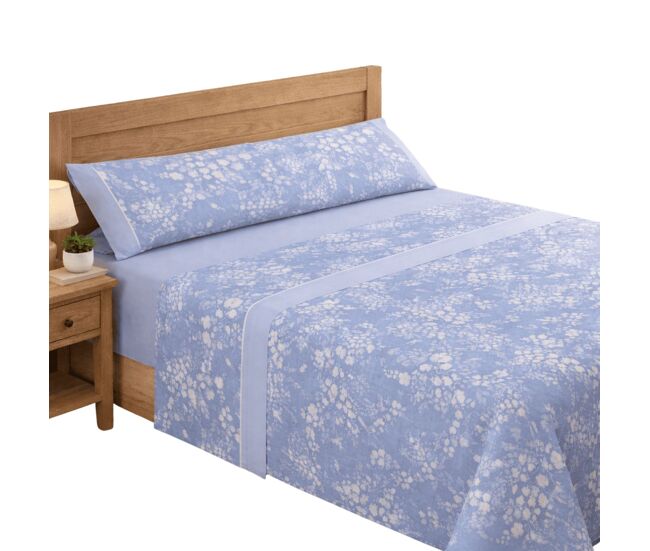 Jogo de lençóis 160cm 144 fios arami blue (4 peças) donegal collections