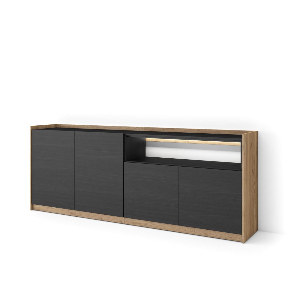 Aparador 207 Preto/ Creme