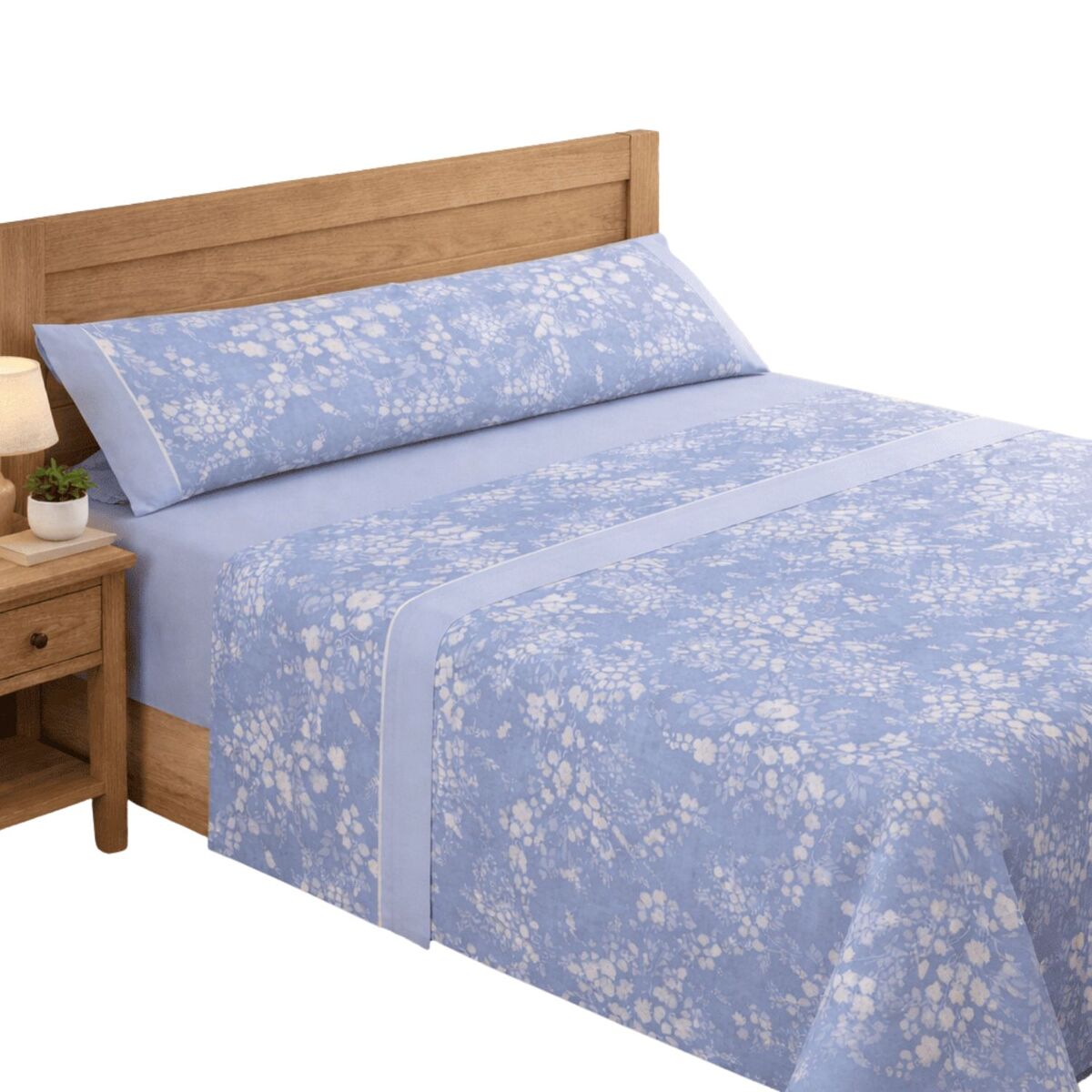 Jogo de lençóis 180cm 144 fios arami blue (4 peças) donegal collections