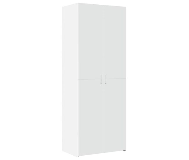 Armário alto - bufete - móvel de apoio 70x42,5x185 cm derivados de madeira branco pt1237