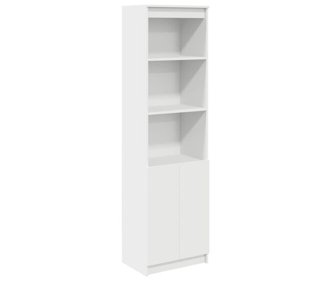 Armário alto - bufete - móvel de apoio 50x35x180cm derivados de madeira branco pt327