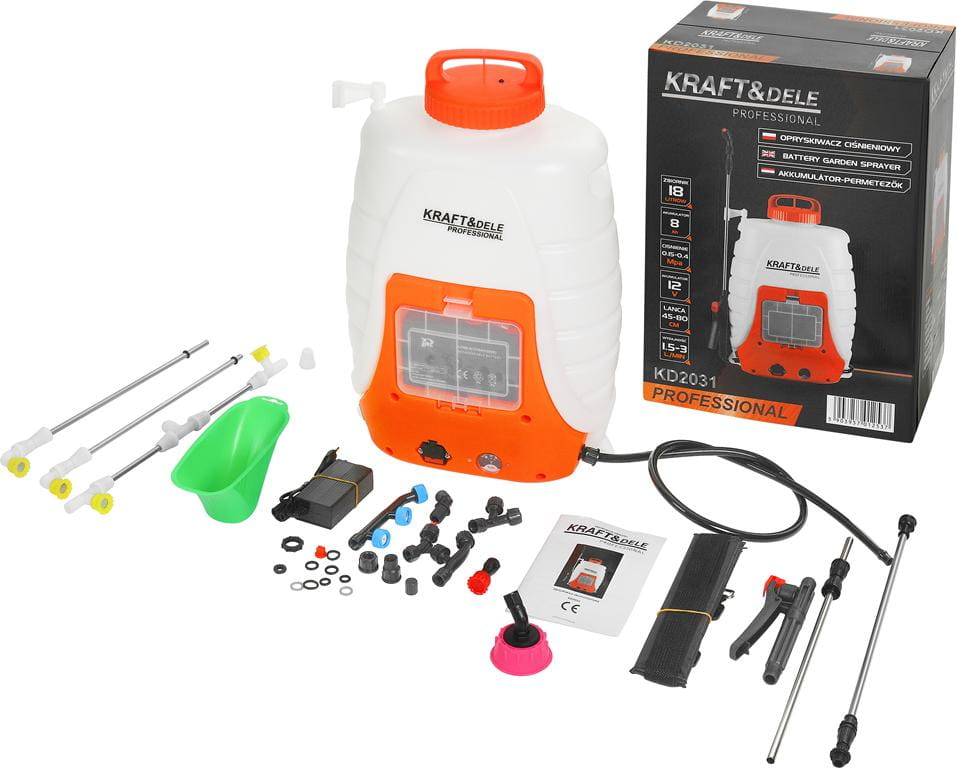 Pulverizador elétrico AgroTech com bateria 1