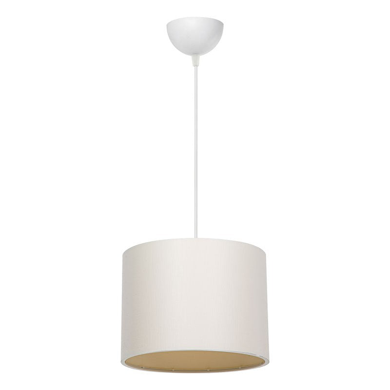 Candeeiro suspenso E27 com difusor em tecido PVC