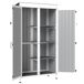 Abrigo de Jardim Madeira de Abeto, Aço Galvanizado Outsunny Abrigo de Jardim Madeira de Abeto, Aço Galvanizado Outsunny Preto