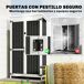 Abrigo de Jardim Madeira de Abeto, Aço Galvanizado Outsunny Abrigo de Jardim Madeira de Abeto, Aço Galvanizado Outsunny Preto