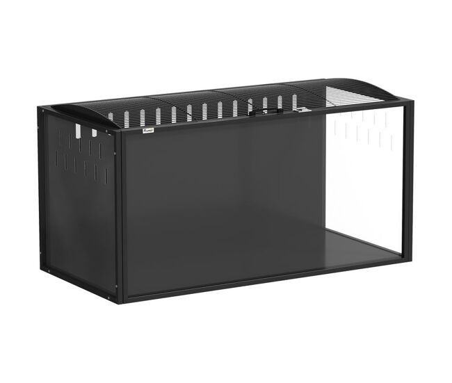 Pawhut jaula grande para hamster, 105x51x53 cm, casa para roedores pequenos com tampa ventilada rebatível, estrutura metálica, painéis transparentes
