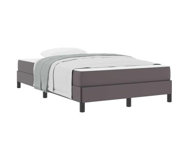 Estrutura da cama de casal moderno com colchão - cinzeto 120 x 200 cm tecido
