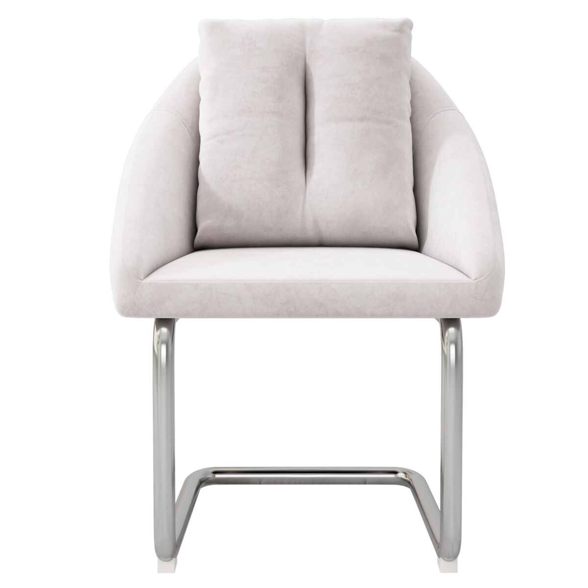Cadeiras de sala de jantar em veludo, conjunto de 2 - com almofada, luxuosas, para sala de estar e quarto - bege