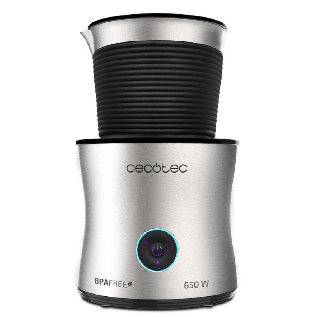 Cecotec espumador de leite e chocolate de 650 w, com 4 modos de funcionamento e jarro apto para máquina da louça.