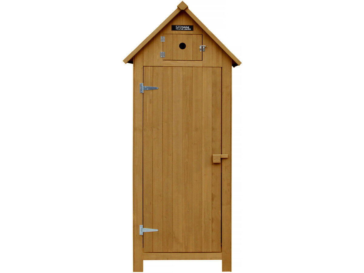 Armário para jardim "cabanon" -77 x 54.5 x 179 cm - marrom
