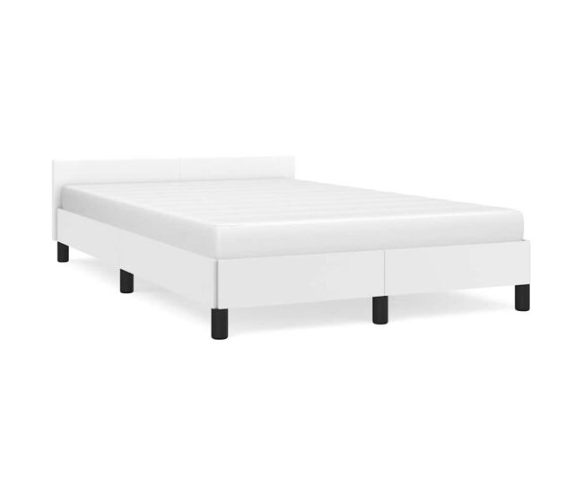 Estrutura de cama dupla para adultos c/ cabeceira - 120x200 cm branco