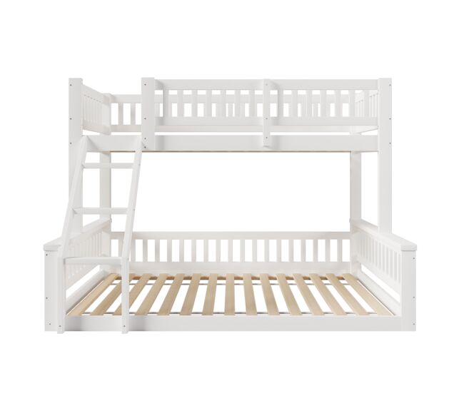 Beliche 90x200cm+140x200cm - escada, corrimãos, estilo simples - branco