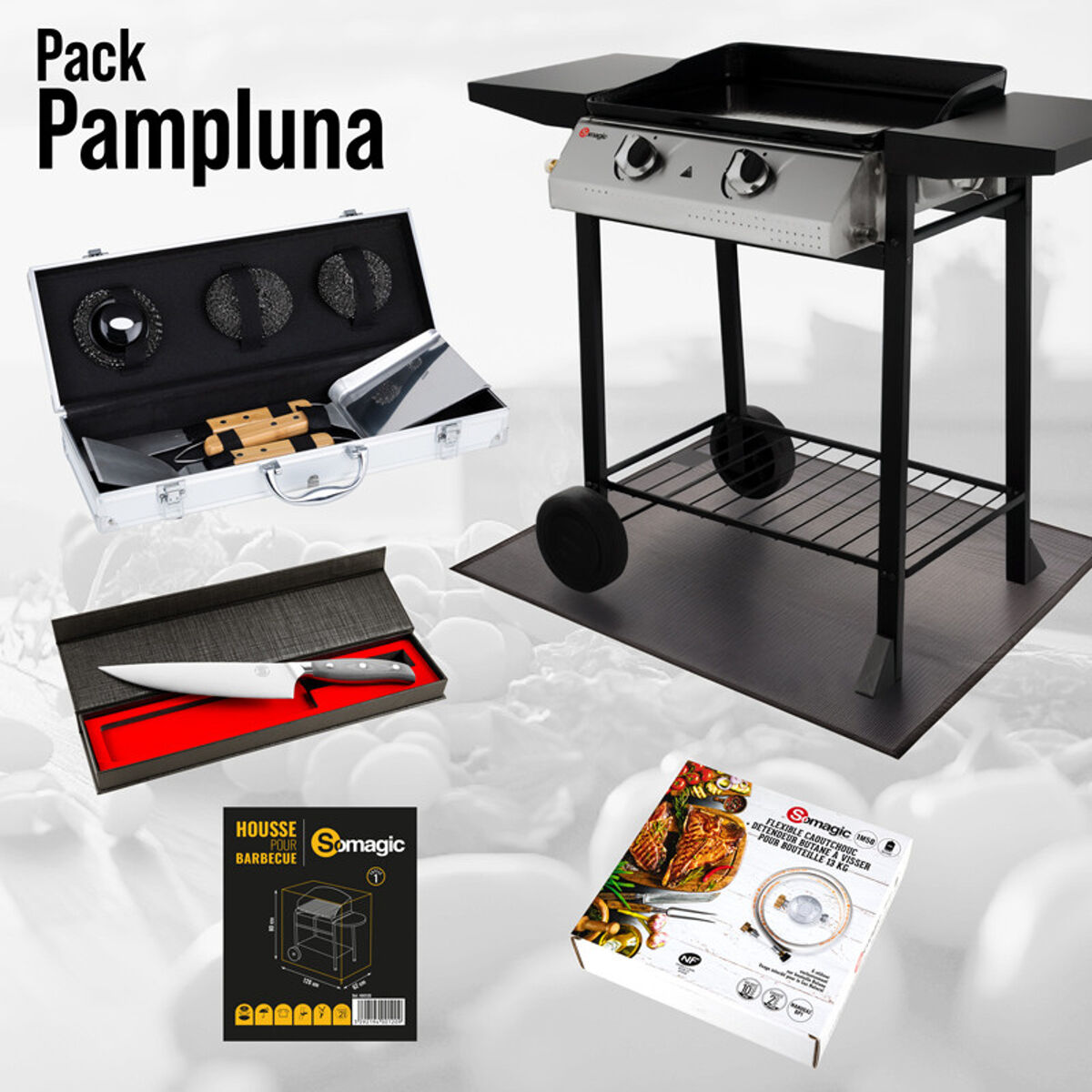 Somagic - pack churrasqueira a gás pampluna