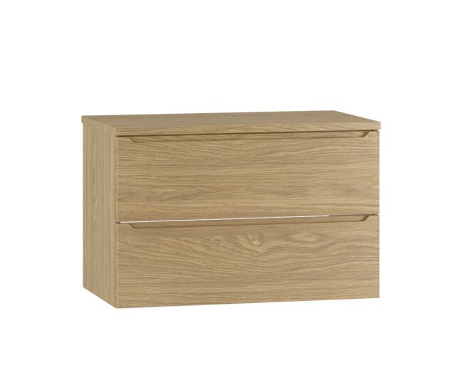 Móvel sob-vasque 80cm tampo lavatório viggo madeira