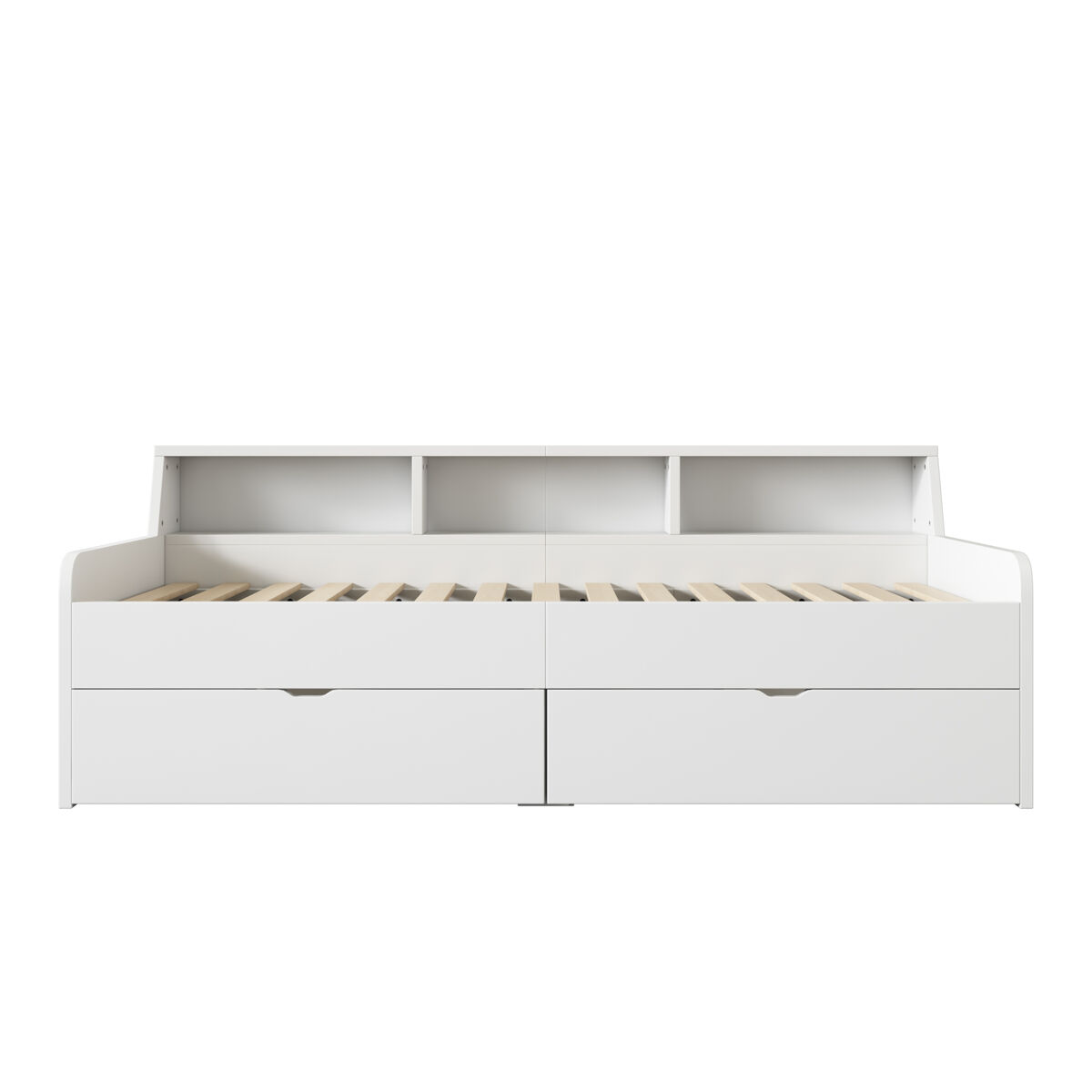 Sofá-cama - sofá-cama 90x200 cm com 2 gavetas - branco