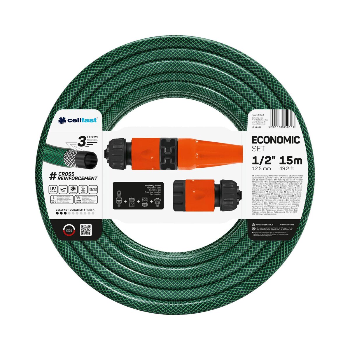 Conjunto de irrigação econômico