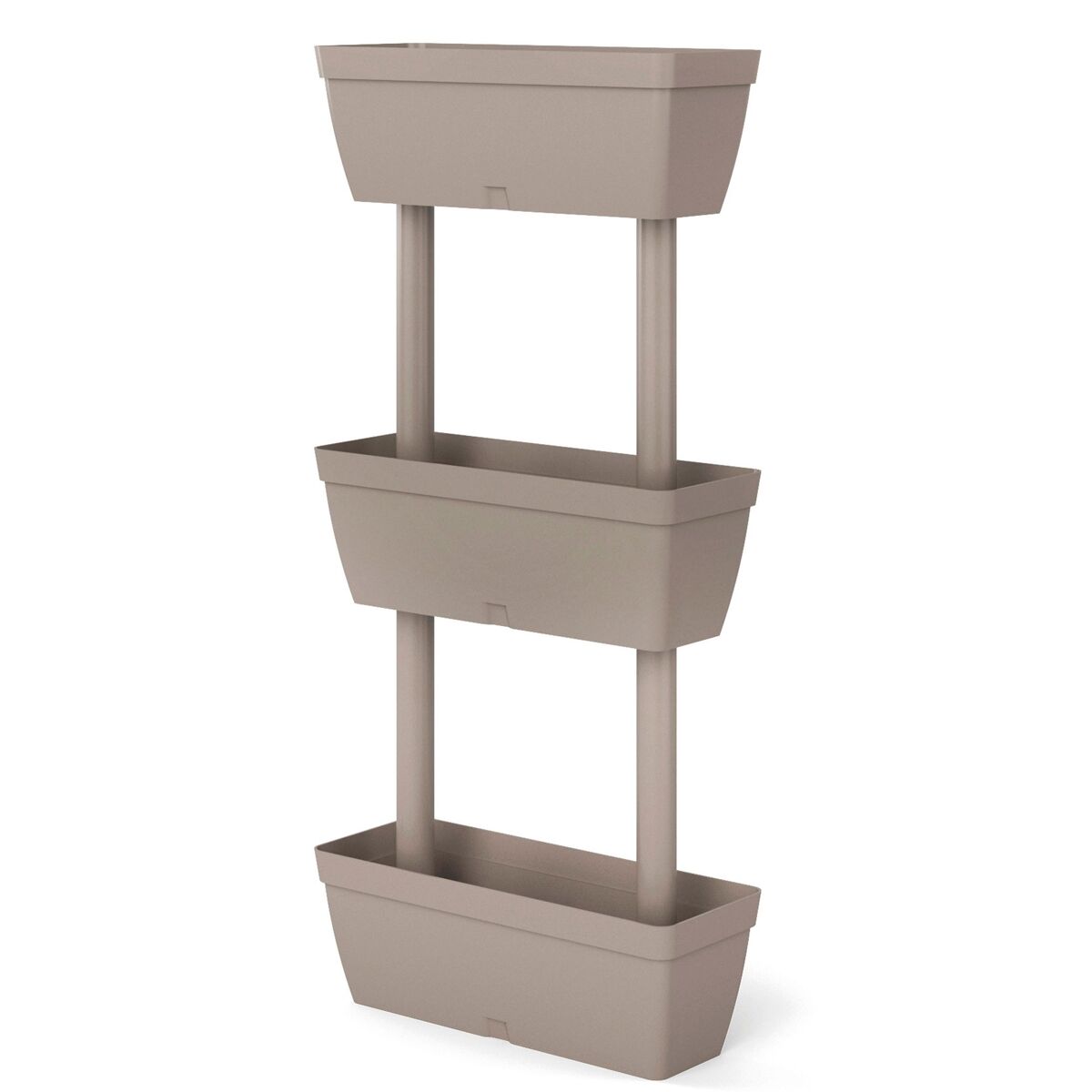 Vaso de plástico vertical de 3 níveis