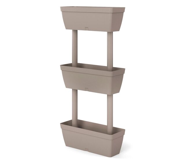 Vaso de plástico vertical de 3 níveis