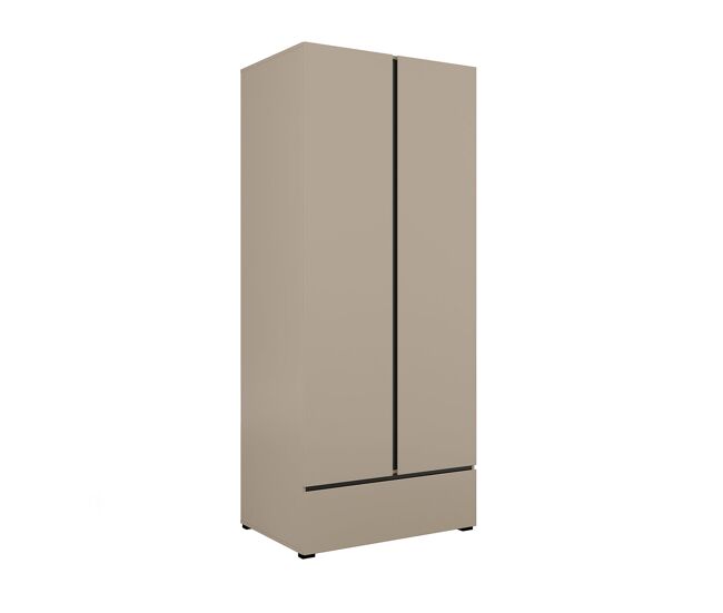 Roupeiro 2 portas 1 gaveta lilia taupe
