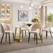 Conjunto de mesas e cadeiras de sala de jantar 117x68 Conjunto de mesas e cadeiras de sala de jantar 117x68 Bege