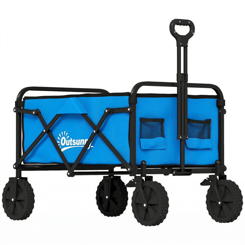 Carrinho de Transporte Metal, Tecido Oxford 600D Outsunny