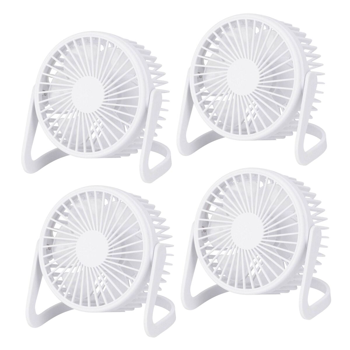 Conjunto de 4 ventiladores de mesa well home